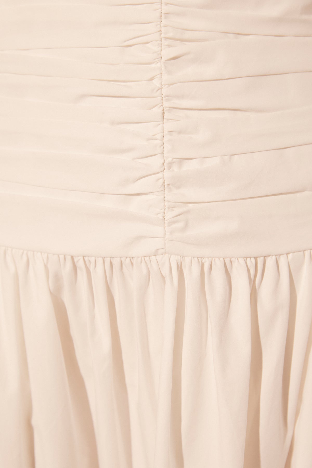 MAIORI OFF SHOULDER RUCHED BODICE MAXI DRESS - IVORY